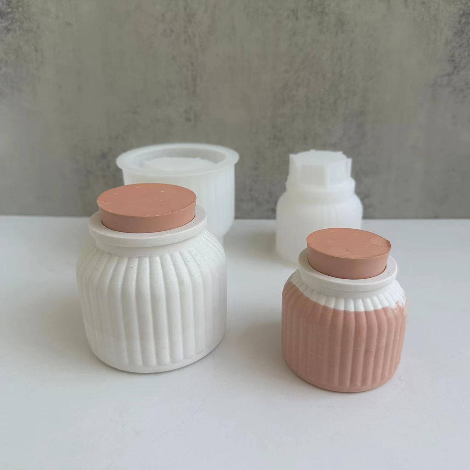 Silicone Epoxy Resin Molds Set - قالب سيليكون للزجاجات للحرف اليدوية، سهل