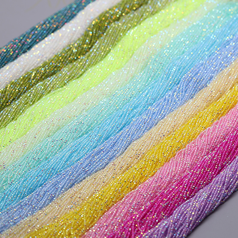 Glass Seed Beads 2Mm Jewelry Making - خرز زجاجي كريستالي ملون 2 مم