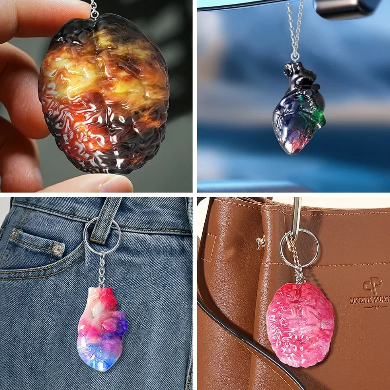 Silicone Epoxy Resin Molds Set - مجموعة قوالب سيليكون على شكل أعضاء