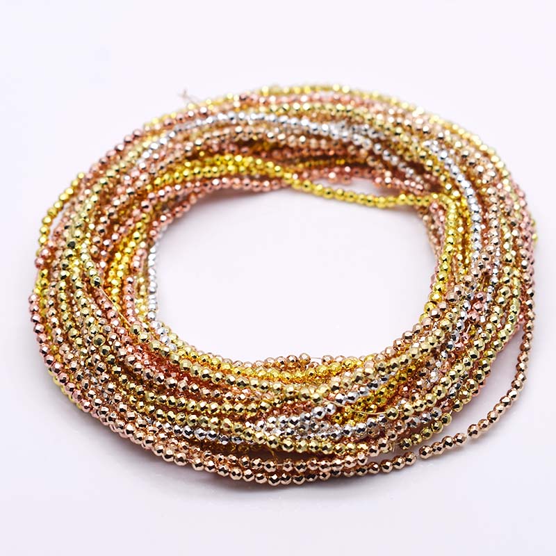 Glass Seed Beads 2Mm Jewelry Making - 2 مللي متر 200 قطعة الذهب