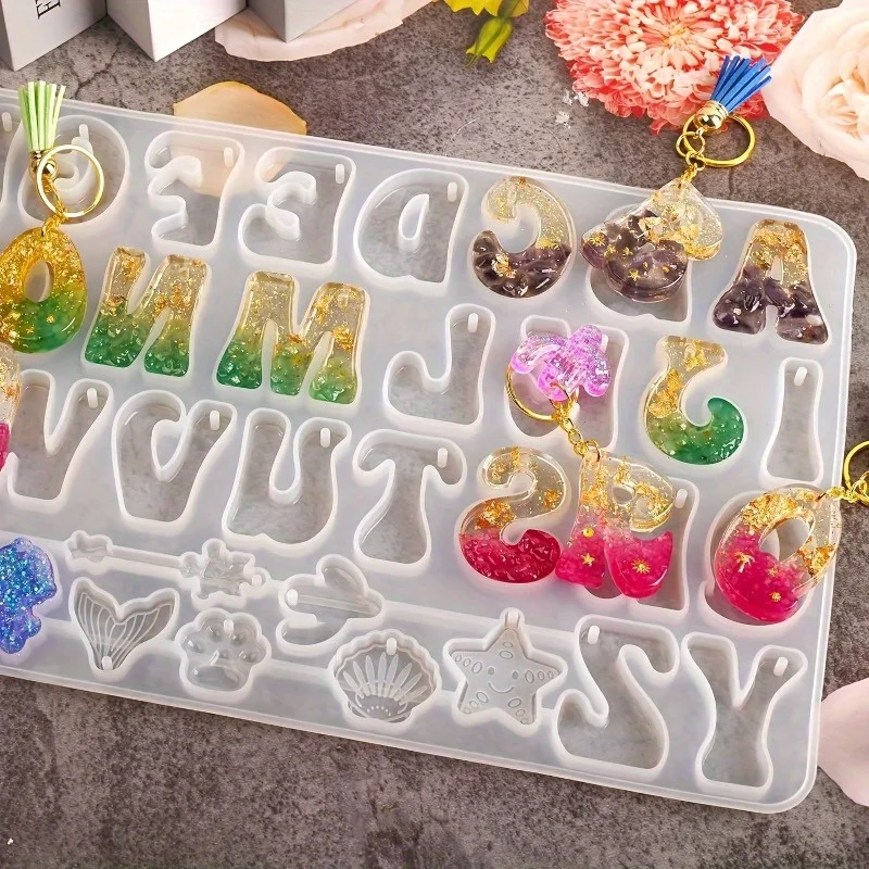 Silicone Epoxy Resin Molds Set - مجموعة قوالب صب راتينج السيليكون مع