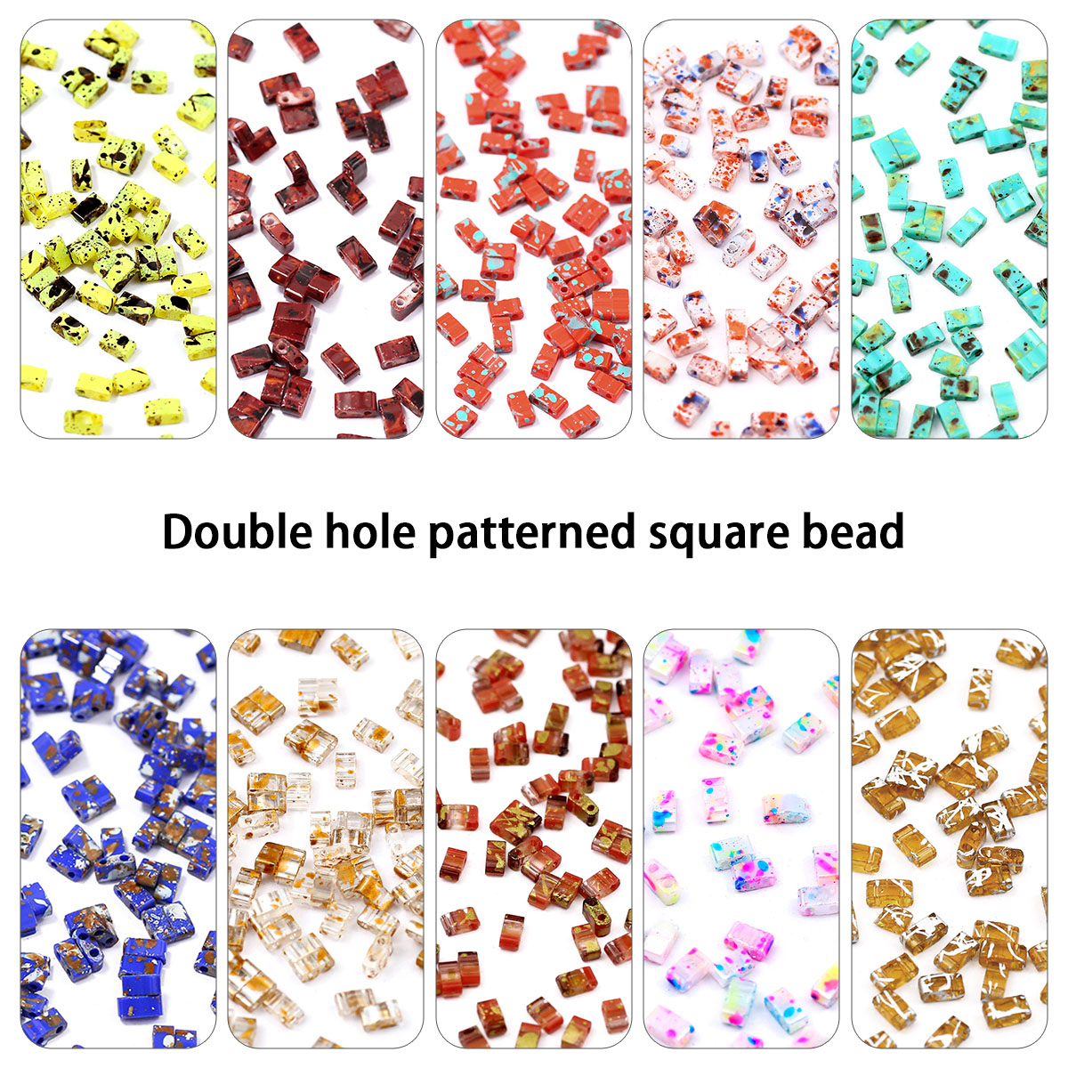 Glass Seed Beads 2Mm Jewelry Making - 5 × 2 مللي متر بيكاسو