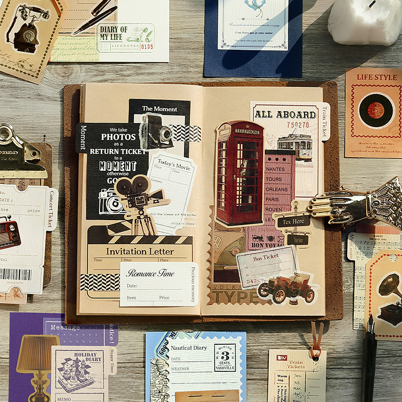 Vintage Junk Journal Scrapbooking Paper - 30 ورقة من الورق الأرشيفي العتيق