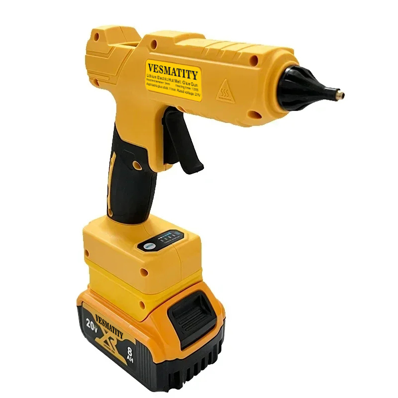 مسدس غراء حراري كهربائي محمول  - مراجعة Hot Melt Glue Gun Cordless وسعره