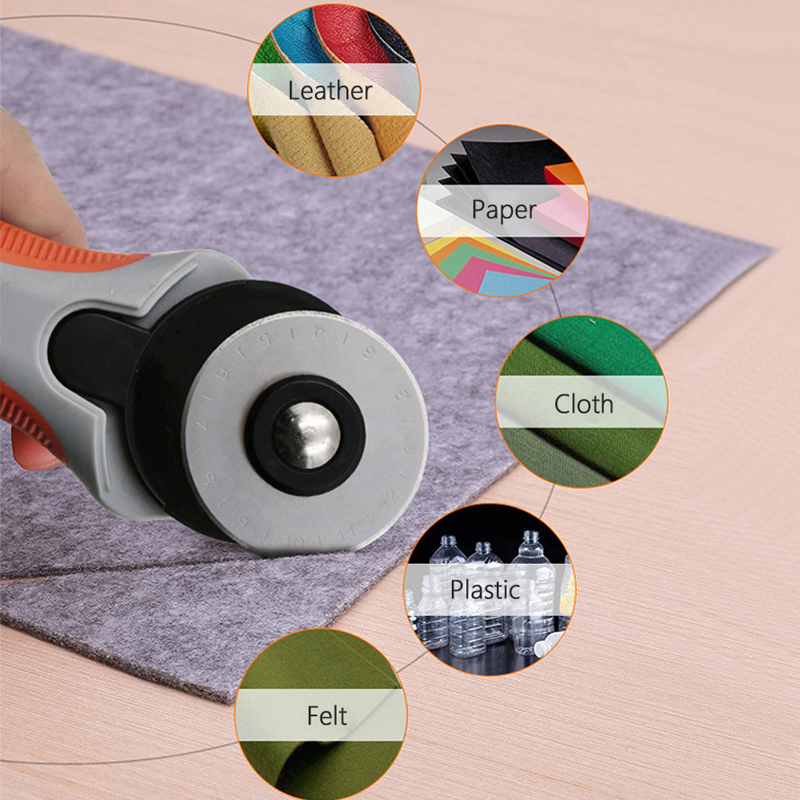الجلود الحرفية القاطع 45 مللي  - مراجعة Rotary Cutter For Fabric 45Mm وسعره