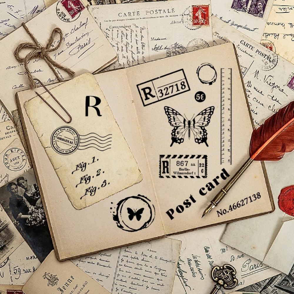 طوابع بريدية واضحة مع أنماط مت - مراجعة Clear Silicone Stamps For Card Making وسعره
