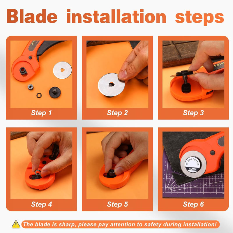 قاطع قماش دوار بشفرة 45 مم، أد - مراجعة Rotary Cutter For Fabric 45Mm وسعره