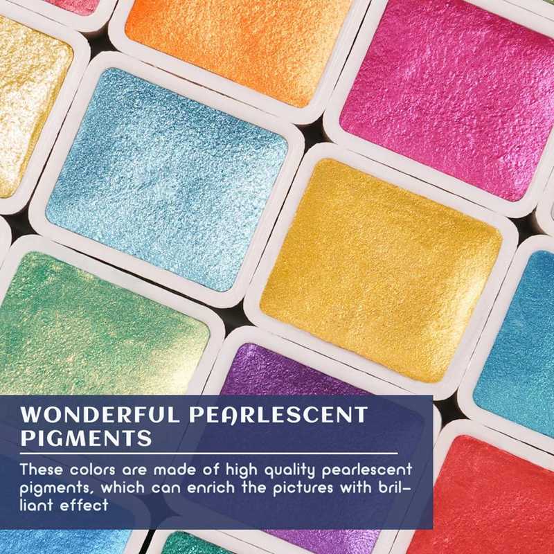 بول روبنز المهنية 48 ألوان لام - مراجعة Watercolor Paint Set Solid Pigment وسعره