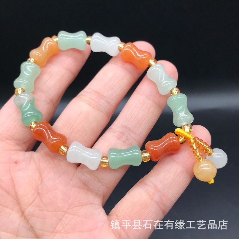 سوار مجوهرات من خرز اليشم ثلاث - مراجعة Beading وسعره