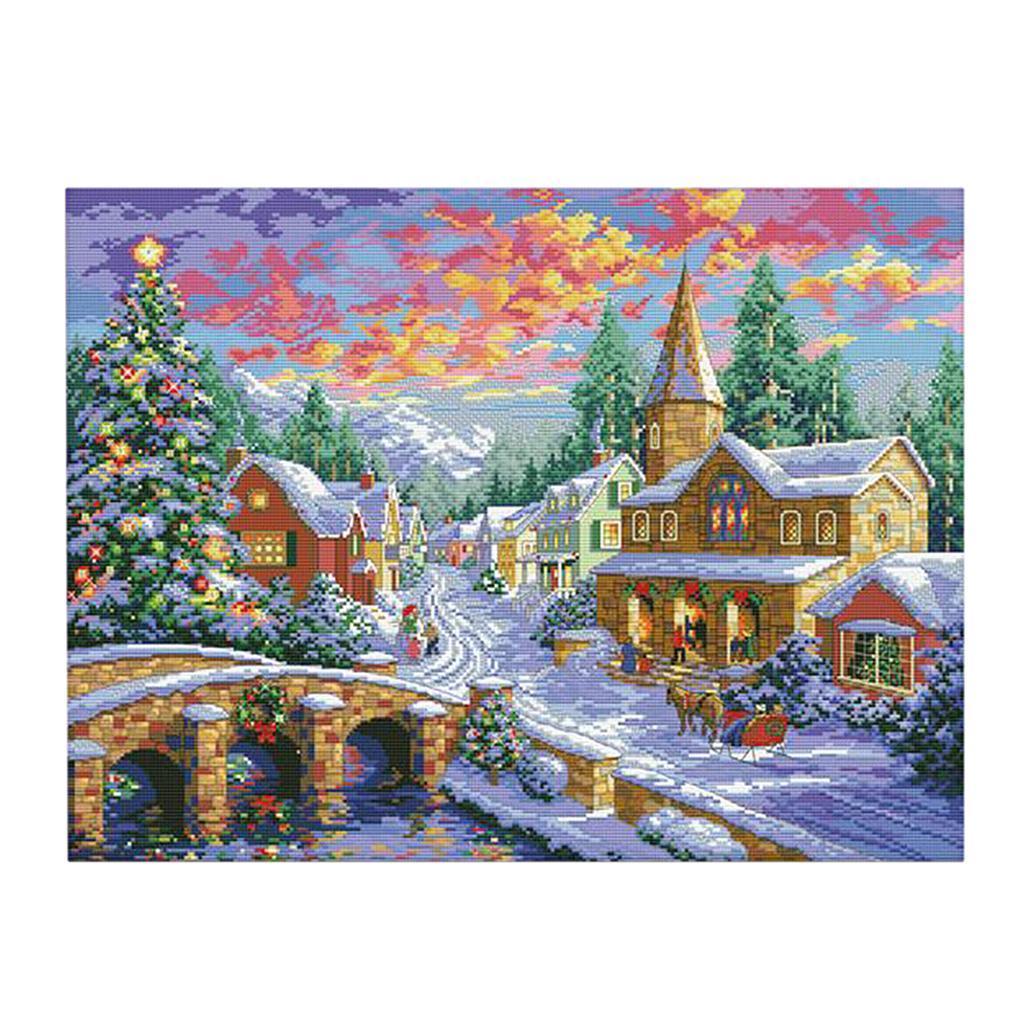طقم تطريز مسبق الطباعة 11CT مت - مراجعة Cross Stitch Stamped Kits Beginners وسعره