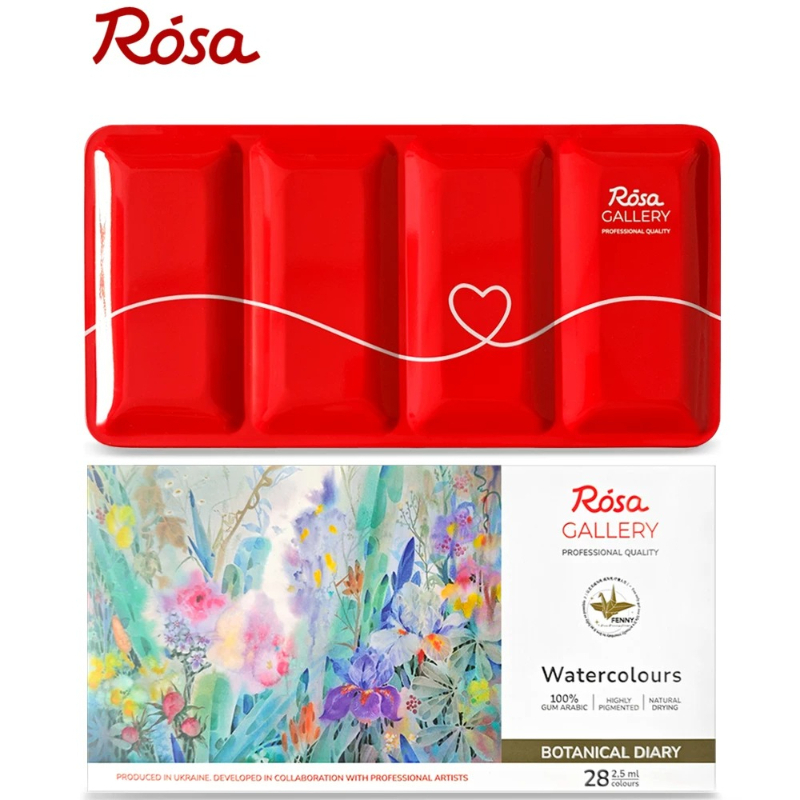مجموعة ألوان مائية صلبة من روز - مراجعة Watercolor Paint Set Solid Pigment وسعره