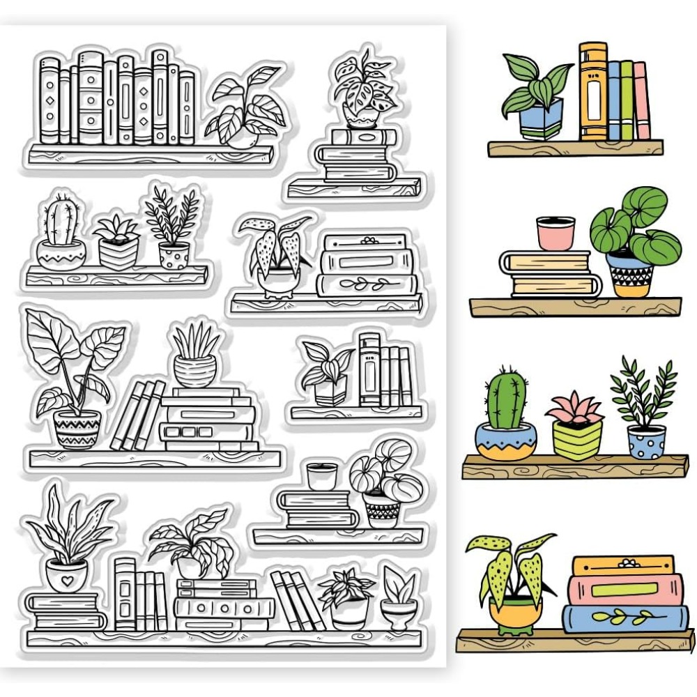 بوعاء رف الكتب واضح Stamps كتا - مراجعة Clear Silicone Stamps For Card Making وسعره