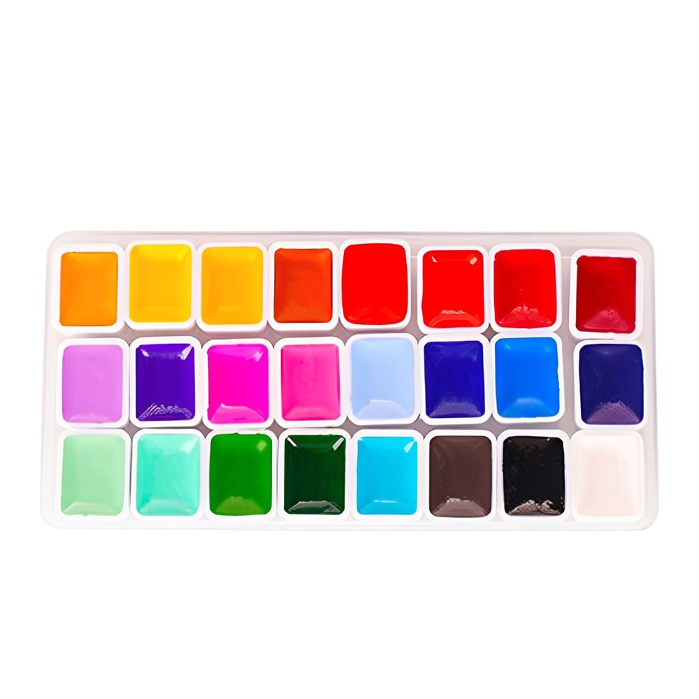 مجموعة ألوان مائية 24 لونًا، ع - مراجعة Watercolor Paint Set Solid Pigment وسعره