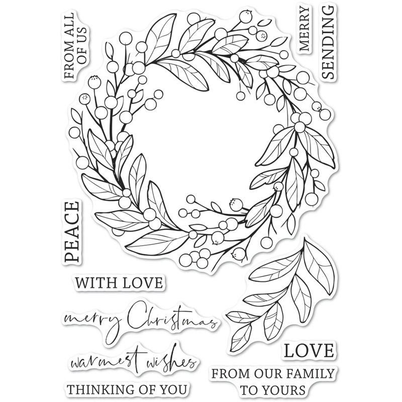 إكليل التوت شفاف سيليكون طوابع - مراجعة Clear Silicone Stamps For Card Making وسعره