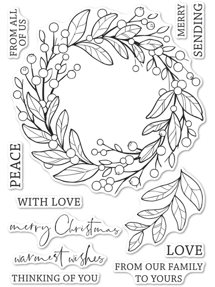 إكليل التوت شفاف سيليكون طوابع - مراجعة Clear Silicone Stamps For Card Making وسعره