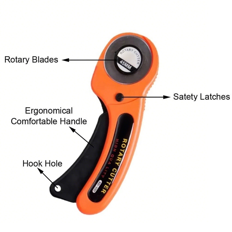 45 مللي متر الأسطوانة عجلة سكي - مراجعة Rotary Cutter For Fabric 45Mm وسعره