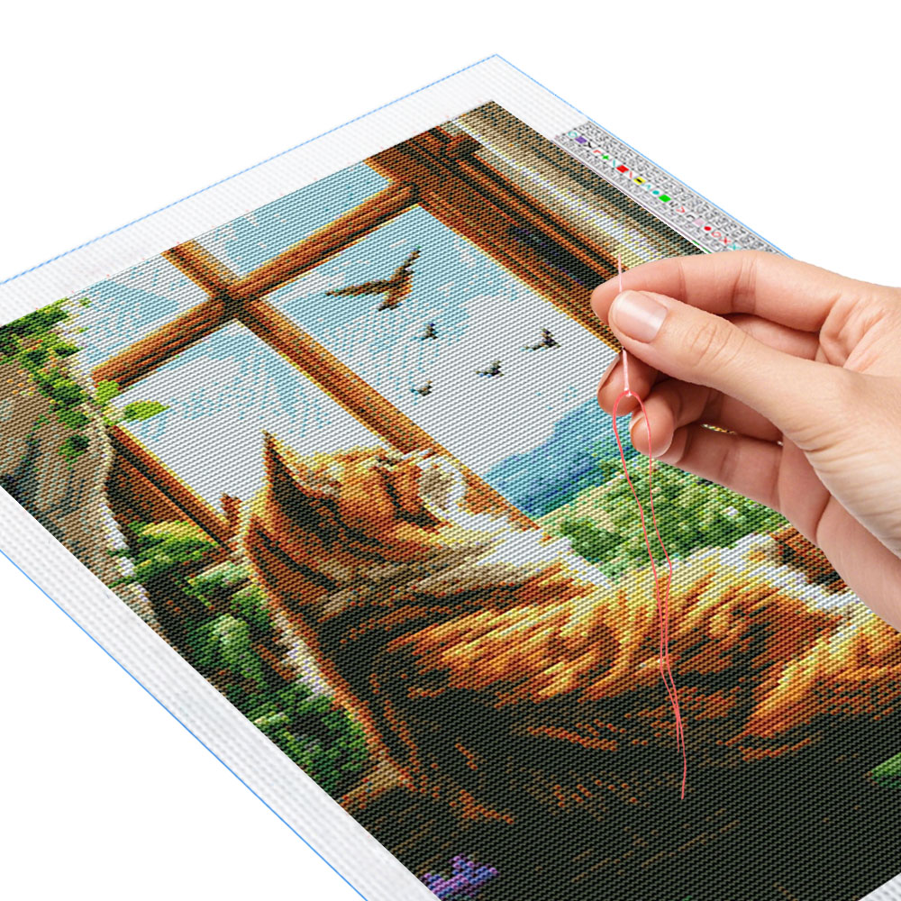 طقم تطريز مسبق الطباعة للمبتدئ - مراجعة Cross Stitch Stamped Kits Beginners وسعره