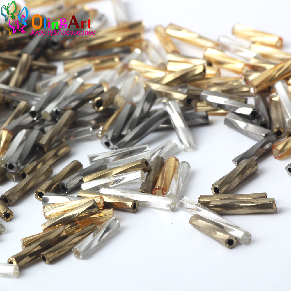 خرز زجاجي ملون من OlingArt مقا - مراجعة Glass Seed Beads 2Mm Jewelry Making وسعره