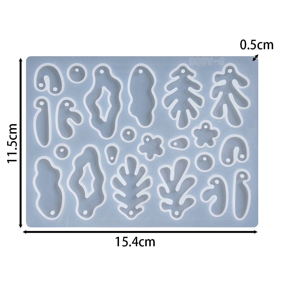 1 قطعة/الوحدة أقراط هندسية قلا - مراجعة Silicone Epoxy Resin Molds Set وسعره