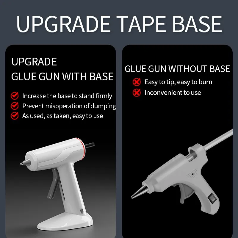 مسدس غراء حراري لاسلكي صغير عا - مراجعة Hot Melt Glue Gun Cordless وسعره