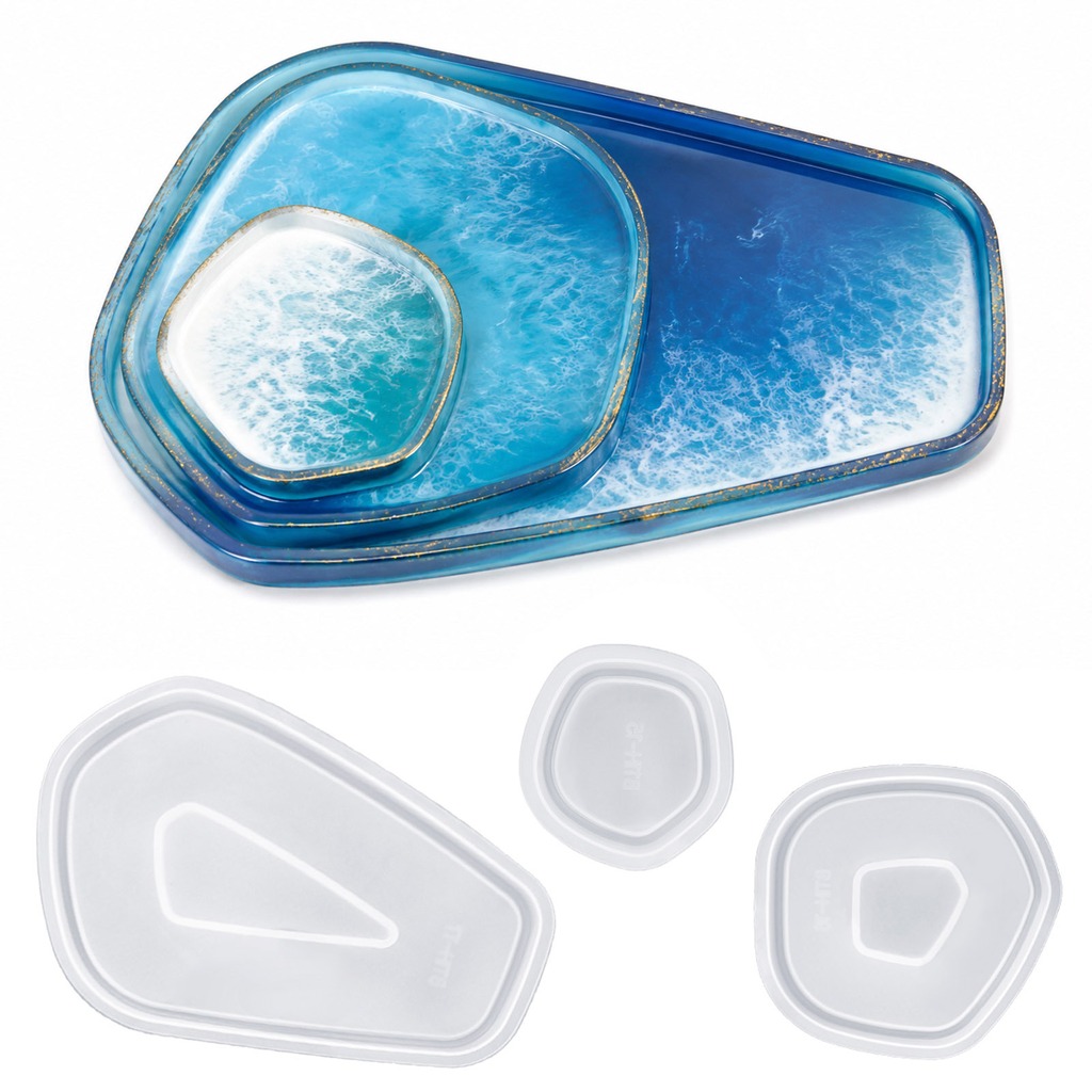 مجموعة قوالب سيليكون راتنجية غ - مراجعة Silicone Epoxy Resin Molds Set وسعره