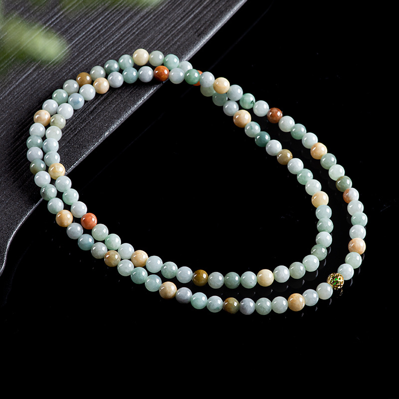 سوار وقلادة من حجر اليشم البور - مراجعة Beading وسعره