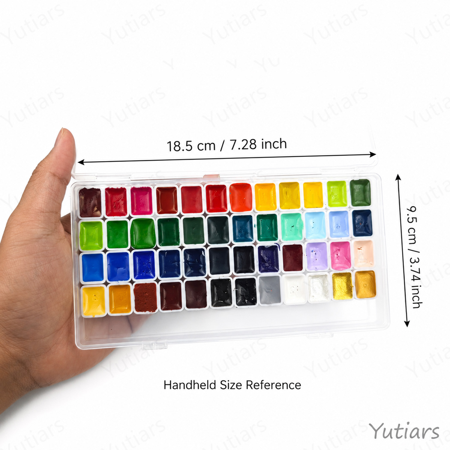 مجموعة ألوان مائية احترافية 48 - مراجعة Watercolor Paint Set Solid Pigment وسعره