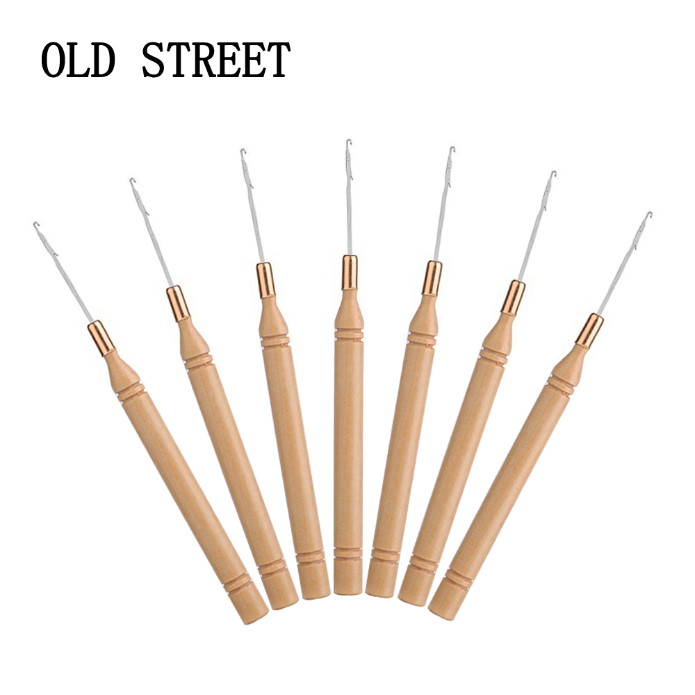 إبرة خياطة الشعر بمقبض خشبي مر - مراجعة Wooden Crochet Hooks Ergonomic Handle وسعره