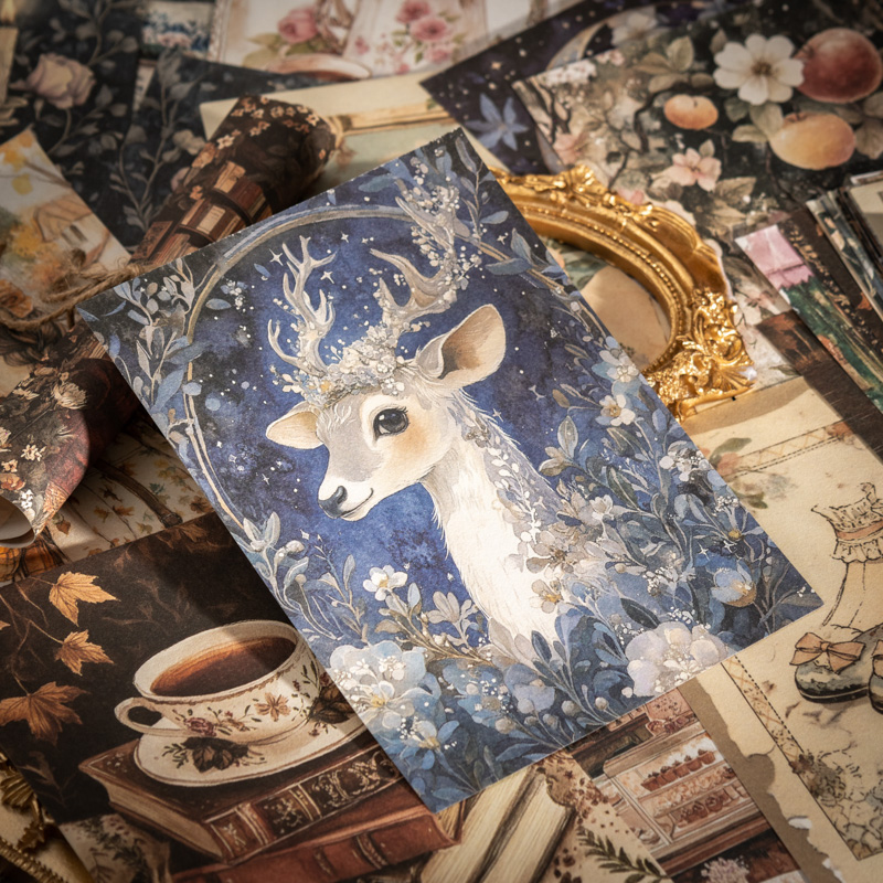 JIANQI 100 قطعة المواد الورقية - مراجعة Vintage Junk Journal Scrapbooking Paper وسعره