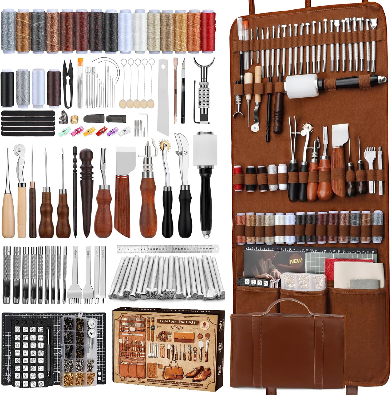 طقم أدوات العمل بالجلد، مجموعة - مراجعة Craft Tools وسعره