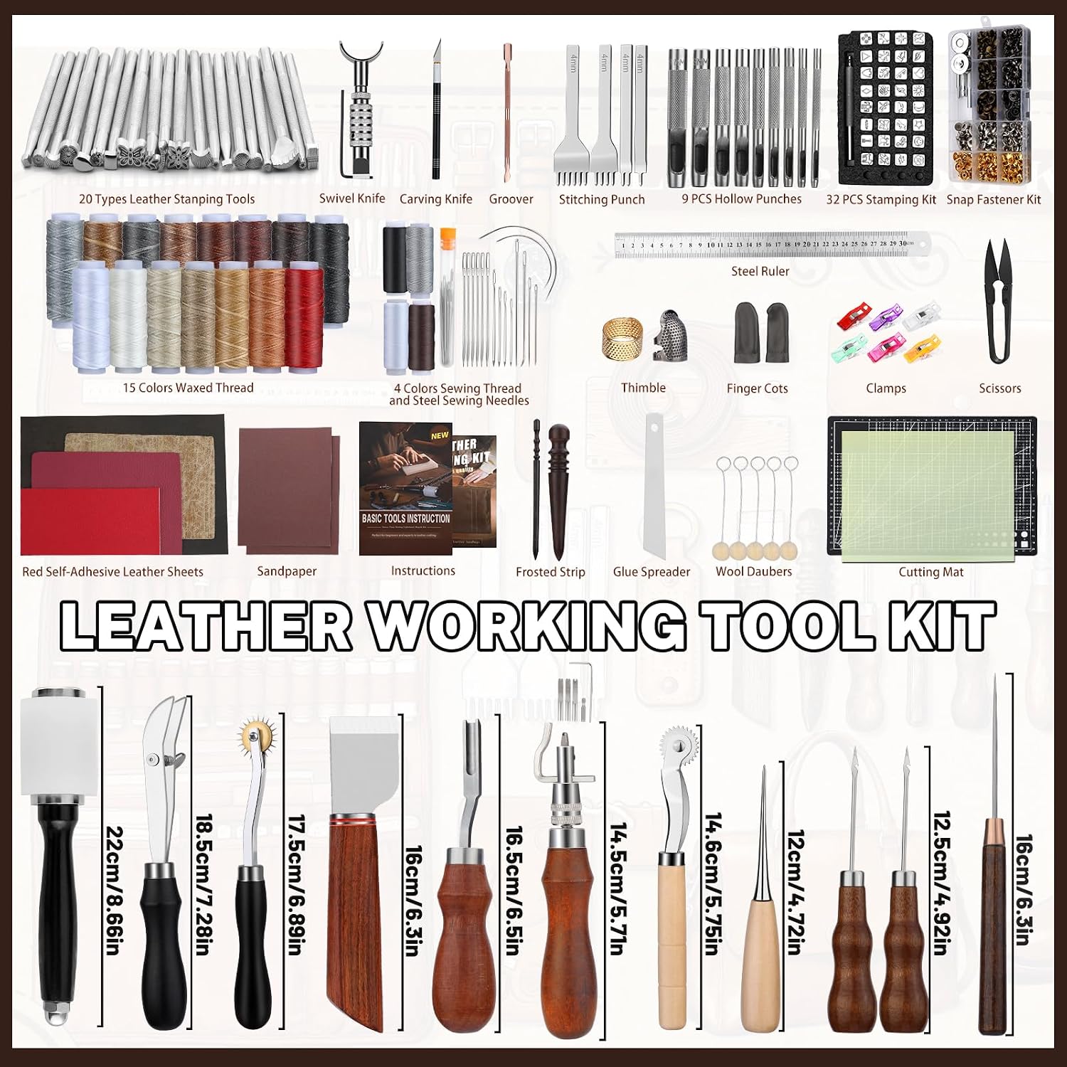 طقم أدوات العمل بالجلد، مجموعة - مراجعة Craft Tools وسعره