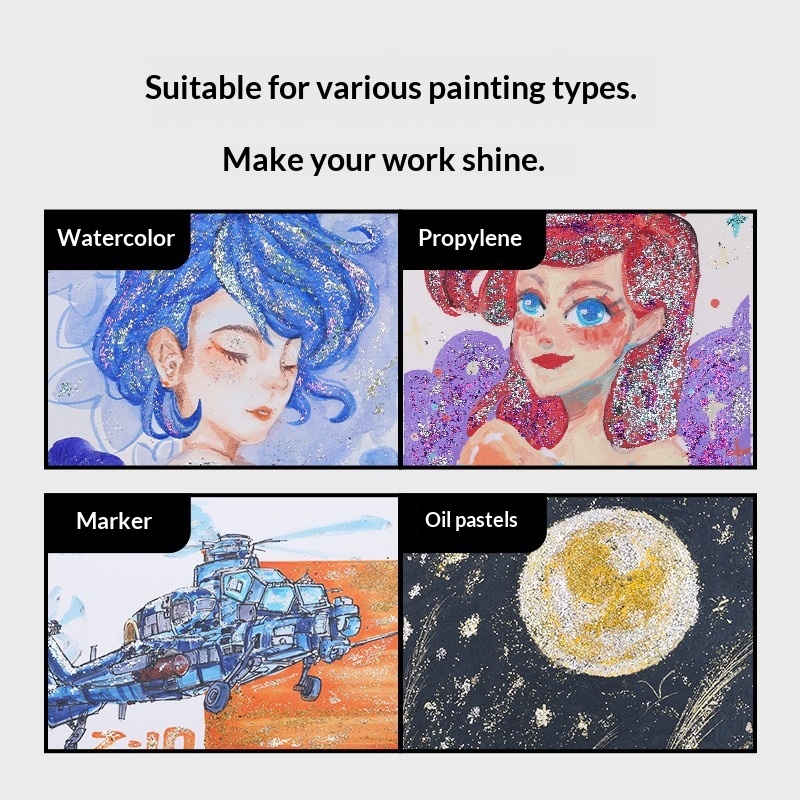 15 لونًا من حبيبات الديكور للر - مراجعة Watercolor Paint Set Solid Pigment وسعره