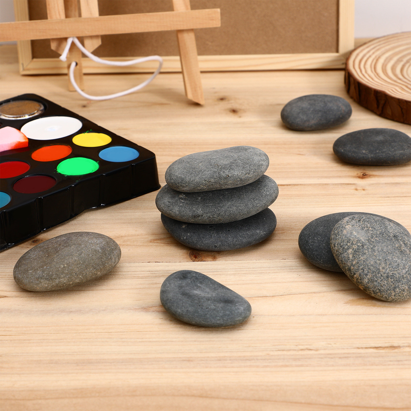 9 قطع من الأحجار المسطحة المطل - مراجعة Painting Supplies وسعره