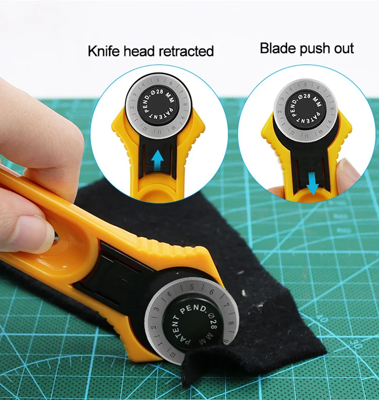 28/45 مللي متر شفرات القاطع ال - مراجعة Rotary Cutter For Fabric 45Mm وسعره